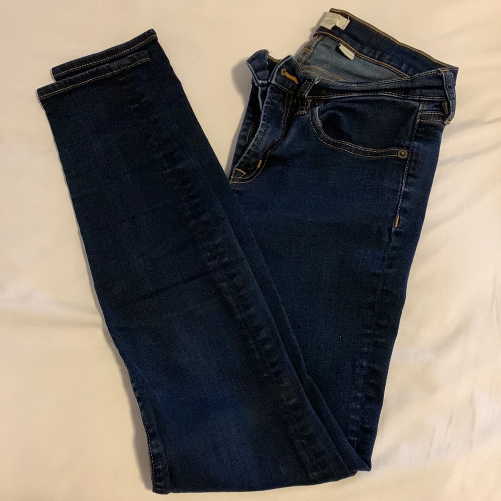 JCrew dark wash skinny jeans